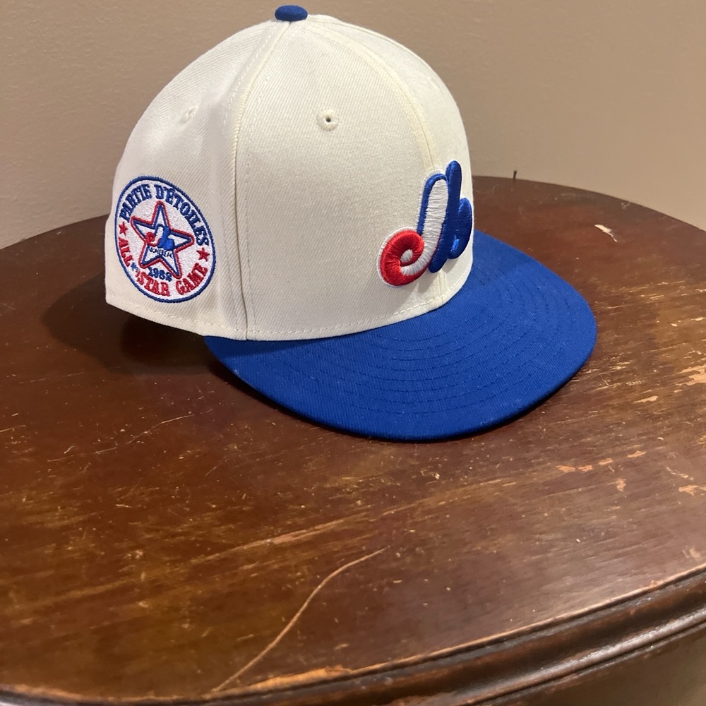 New Era White and Blue Hat
